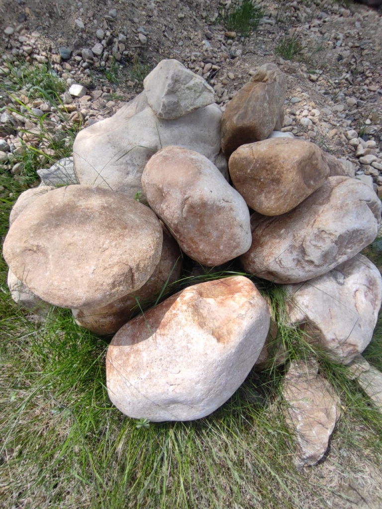 Галька речная для габионов и ландшафтного дизайна