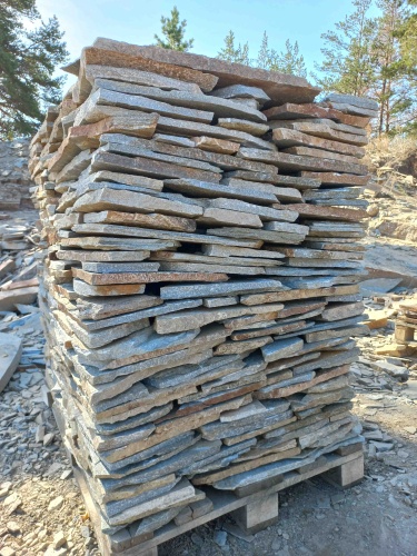 Плитняк златолит серебристый для фасада купить в Ивделе