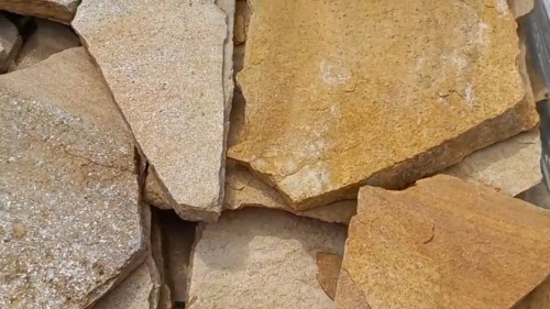 Плитняк златолит жёлтый для фасада 1,5-3 см купить в Ивделе