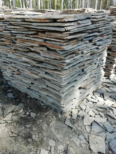 Плитняк златолит Уральский для цоколя, отмостки купить в Ивделе